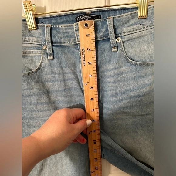 A&F 27 CURVE LOVE Abercrombie & Fitch HIGH RISE Super Skinny Jeans - Picture 8 of 9